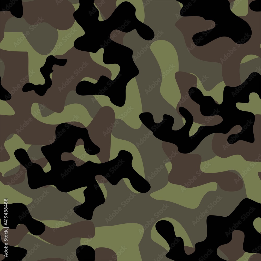 military camouflage vector seamless print green military camouflage vector seamless print green