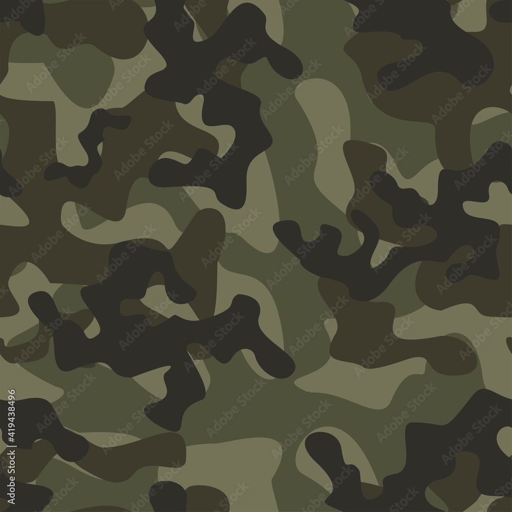 Fototapeta premium military camouflage vector seamless pattern