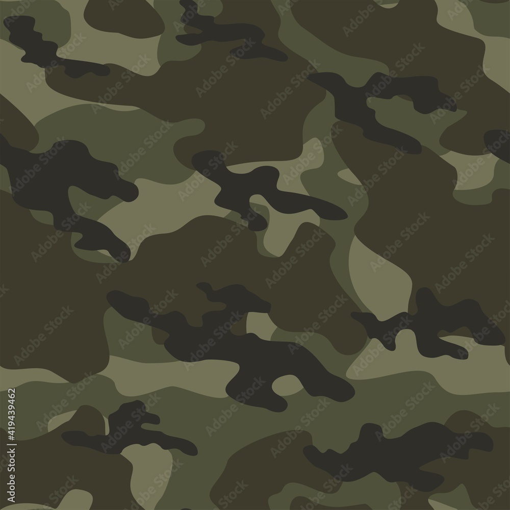 Fototapeta premium military camouflage vector seamless print