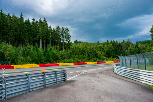 The Circuit de Spa-Francorchamps, motorsport racetrack in Belgium.