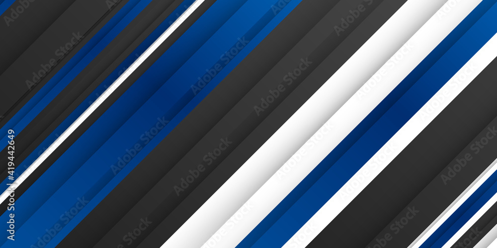 Template corporate concept blue black grey and white contrast background for modern business corporate presentation. Blue black abstract background with overlap shiny layers Template corporate concept blue black grey and white contrast background for modern business corporate presentation. Blue black abstract background with overlap shiny layers