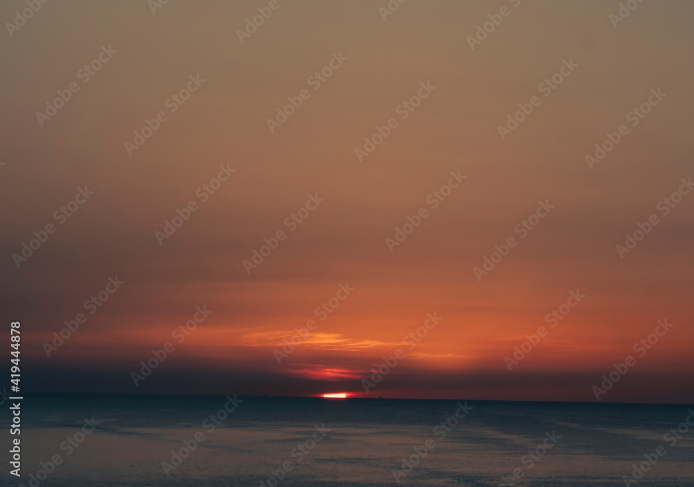 sea view at dawn, rising sun horizon sea view at dawn, rising sun horizon