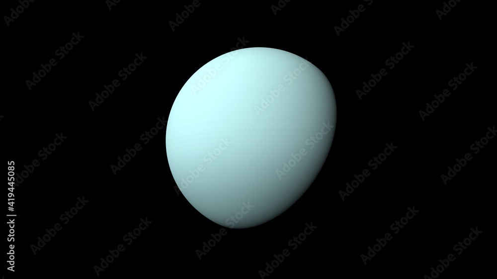 Fototapeta premium Realistic and Detailed Uranus