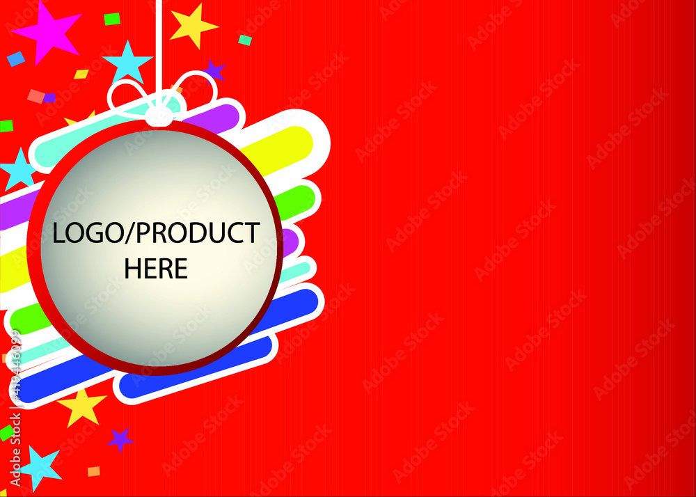 Vector background for product or your logo company with empty area for detail of your product.