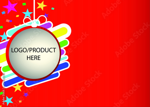 Vector background for product or your logo company with empty area for detail of your product.