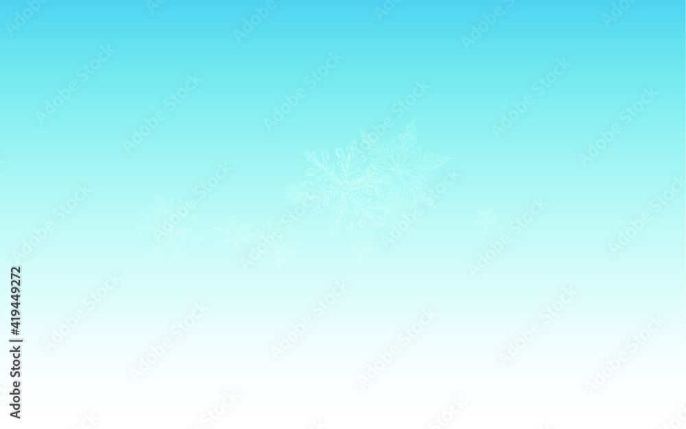Gray Snowflake Vector Blue Background. Holiday Snowfall Holiday. Silver Abstract Wallpaper. New Snow Banner. Gray Snowflake Vector Blue Background. Holiday Snowfall Holiday. Silver Abstract Wallpaper. New Snow Banner.