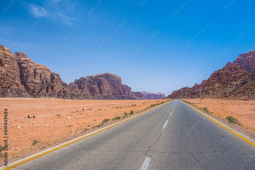 Wadi Rum desert in Jordan Wadi Rum desert in Jordan
