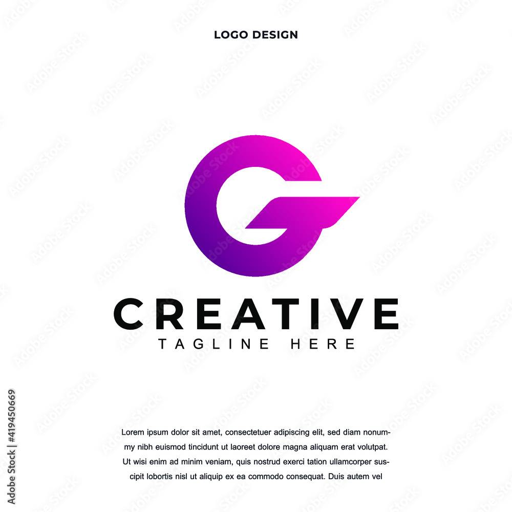 Creative Letter G icon logo design vector illustration. Alphabet letter G logo design color editable Creative Letter G icon logo design vector illustration. Alphabet letter G logo design color editable