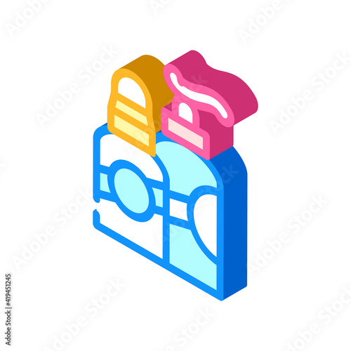 cosmetics callus remover isometric icon vector illustration