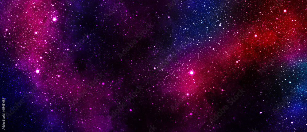 Abstract cosmic blue and purple background with stars and nebulae. Colorful stellar universe Abstract cosmic blue and purple background with stars and nebulae. Colorful stellar universe