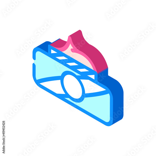 cream for callus treatment isometric icon vector illustration
