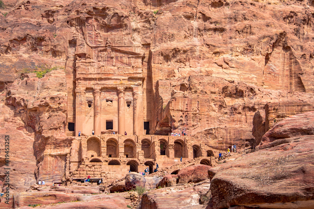 Amazing canyon of famous Petra, Jordan
