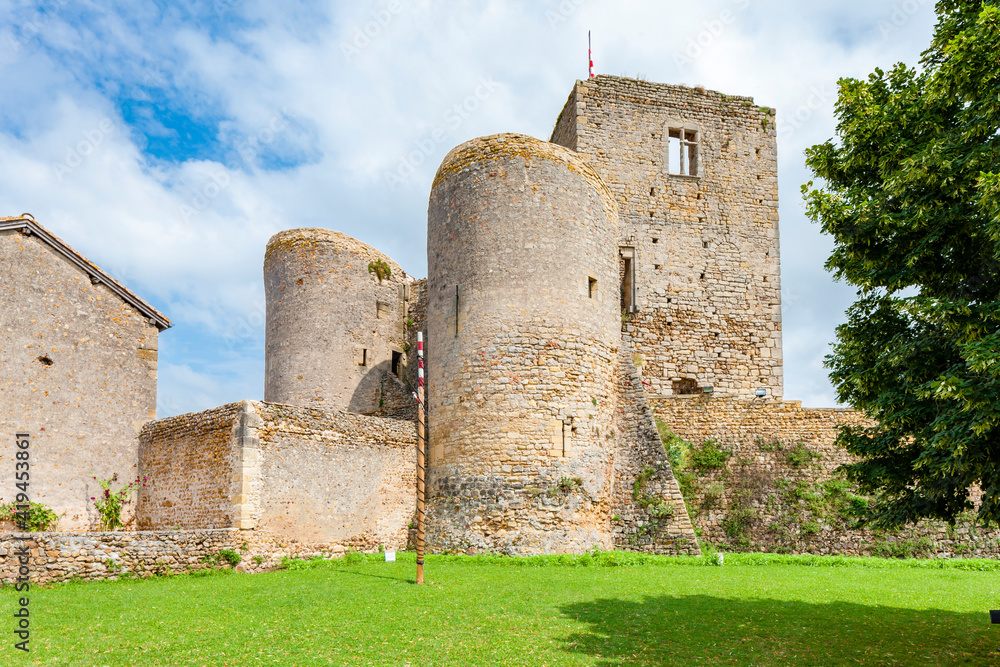 old castle of Semur En Brionnais, Burgundy, France