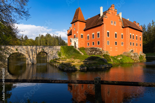 Cervena Lhota castle in Southern Bohemia  Czech Republic