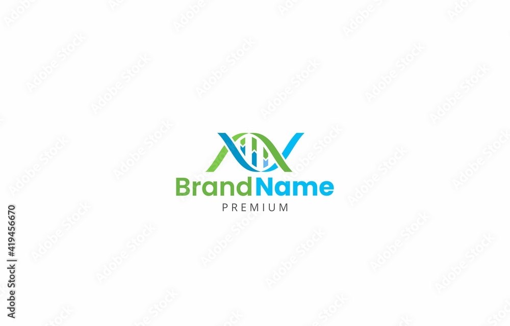 Biotechnology Double Helix DNA Spiral Logo Design Vector Template Biotechnology Double Helix DNA Spiral Logo Design Vector Template