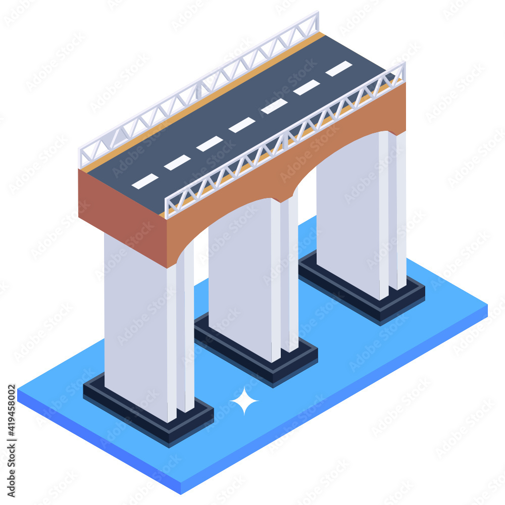 An island confederation bridge isometric icon
An island confederation bridge isometric icon