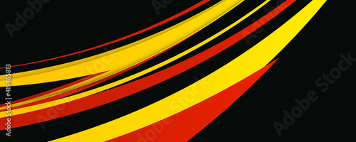 Abstract black red yellow illustration design vector background
