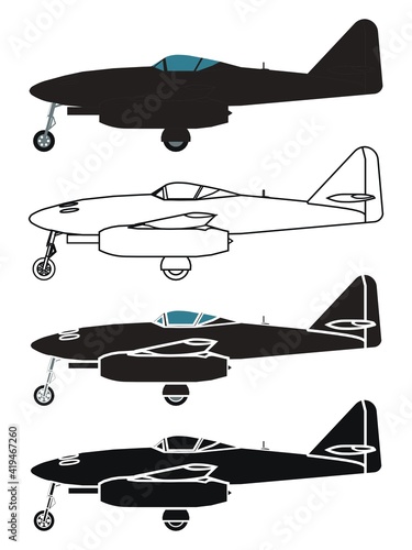 Me 262 in right view