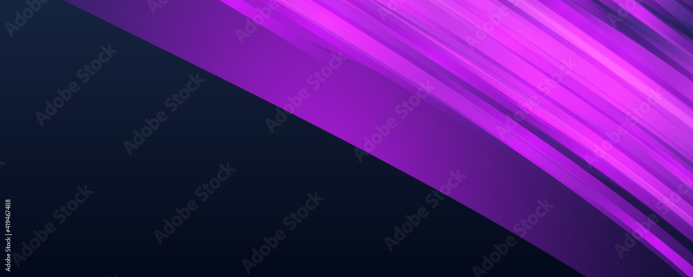 Modern purple light tech digital futuristic background for wide banner with copy space for text