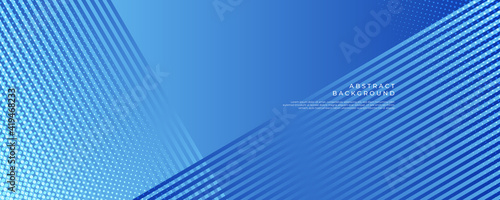 Vector Abstract, science, futuristic, energy technology concept. Digital image of light rays, stripes lines with blue light, speed and motion blur over dark blue background