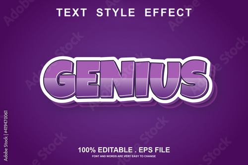 genius text effect editable