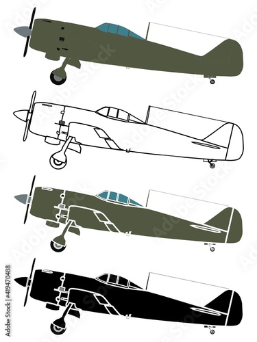 Nakajima Ki 84 in right view