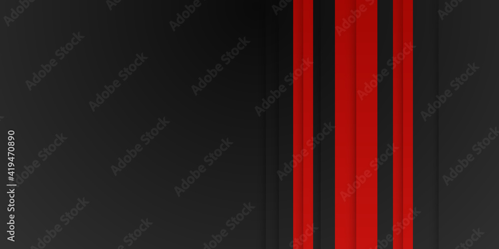 Abstract modern black red contrast background
