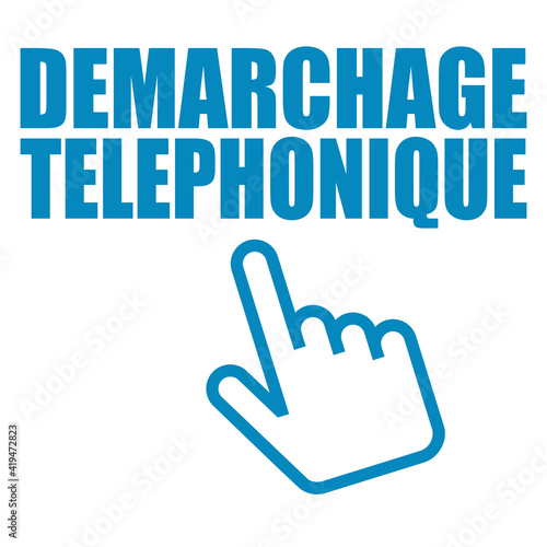 Logo démarchage téléphonique.