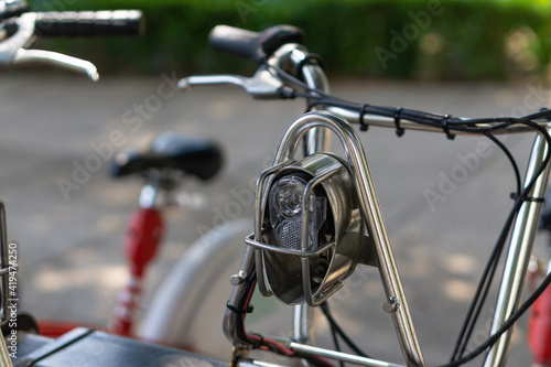 Bicicleta retro en la ciudad