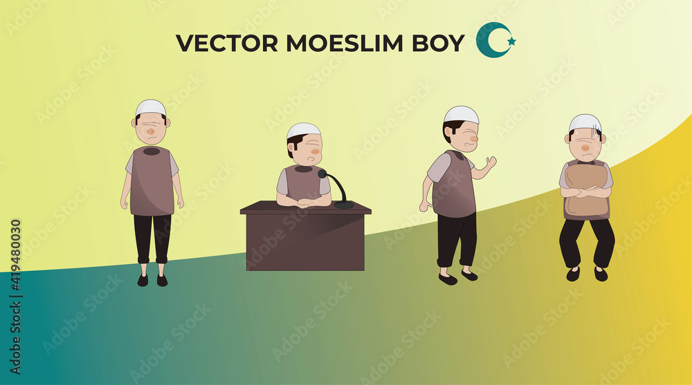 Vectors Moeslim boy Vectors Moeslim boy