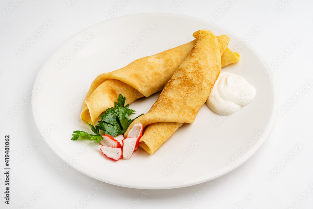 pancakes with sour cream pancakes with sour cream