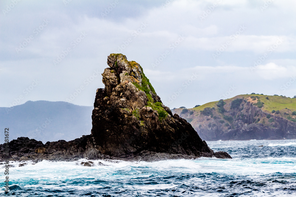 Views of the Islands from a charter boat. Bay of Islands, New Zeland
