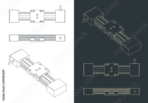 Linear actuator drawings