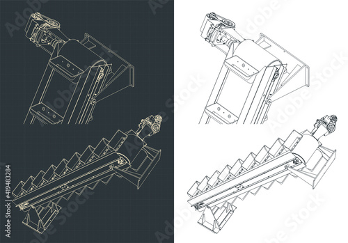 Bucket elevator blueprints