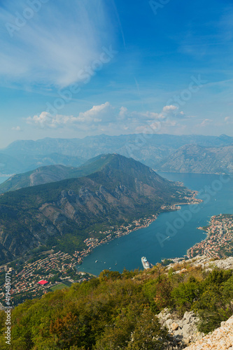 Top view of Kotor bay, Montenegro © svittlana