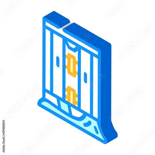 shower repair isometric icon vector illustration sign