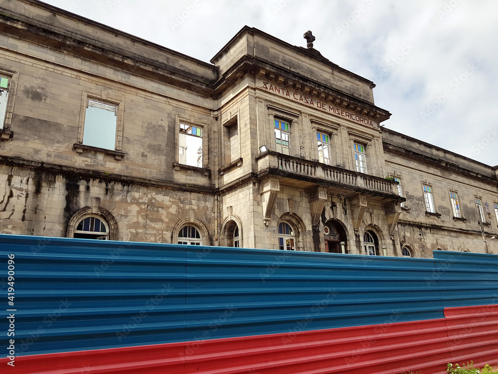 Santa Casa de Misericórdia de Manaus is a Brazilian philanthropic entity  headquartered in the city of Manaus, Foundation: May 16, 1880. Manaus -  Amazon, Brazil. Temporarily under restoration. Stock Photo | Adobe Stock