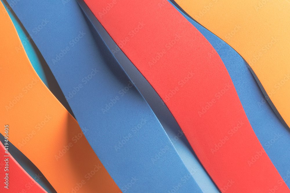 Obraz premium Close-up of colorful stripes, abstract background
