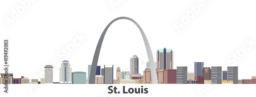 St. Louis vector city skyline