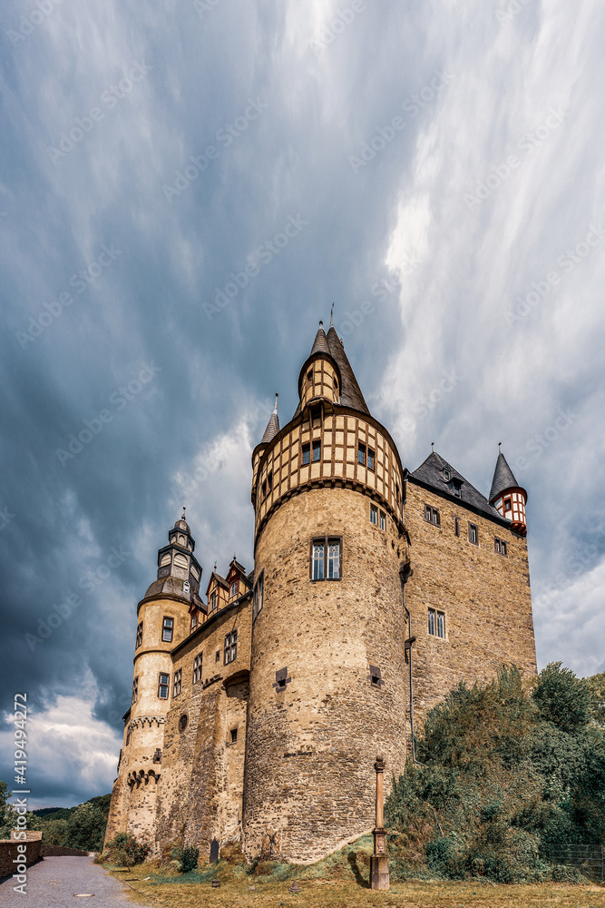 The Bürresheim Castle near Mayen in Eifel, Germany.