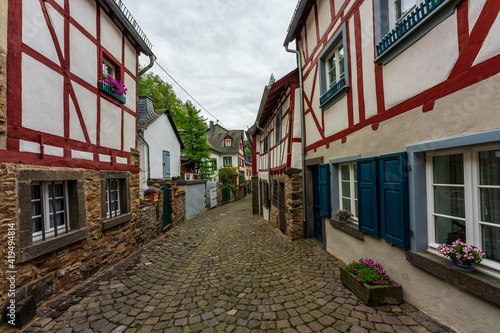 Half-timbered village of Monreal, the most beautiful village in the Eifel, Germany.