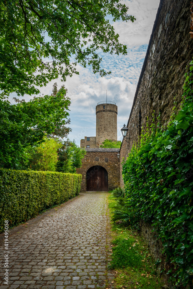 Panoramic view of the Pyrmont Castle, Germany.