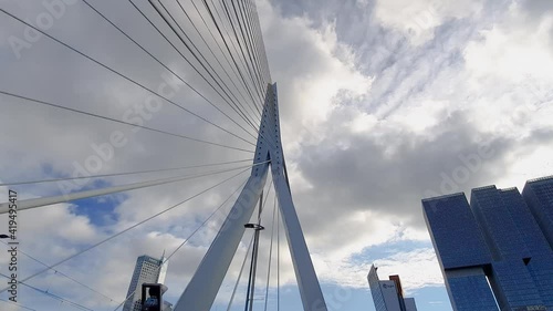 Erasmus Bridge Rotterdam The Netherlands hyperlapse timelapse photo