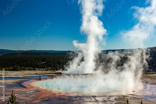 Spectacular Colors Of The Grand Prismatic Spring, Yellowstone National Park, Wyoming