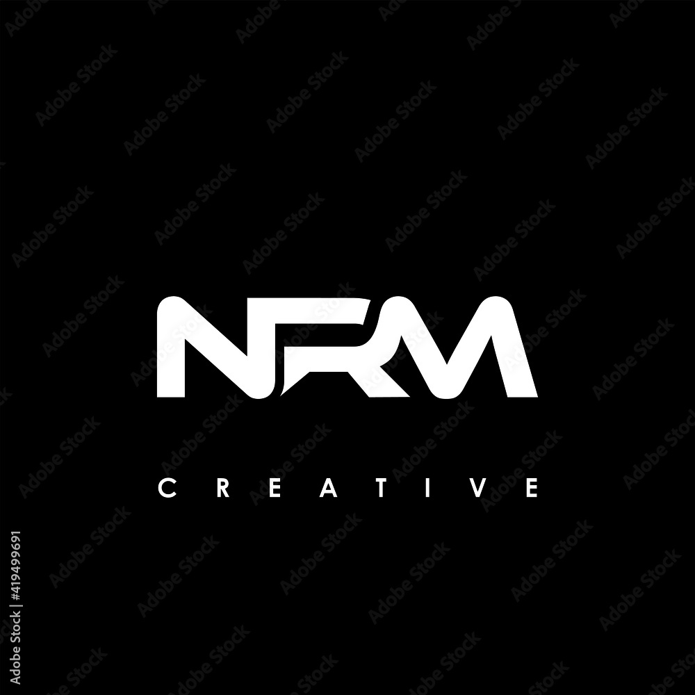 NRM Letter Initial Logo Design Template Vector Illustration