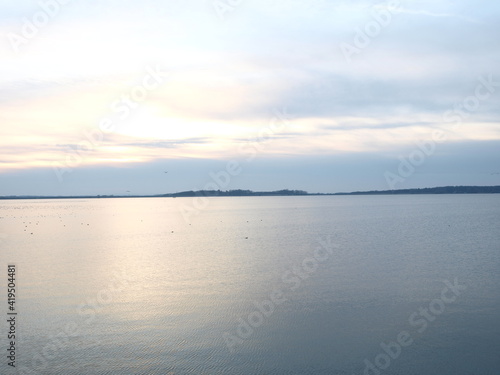 Sunset scene of lake Orient / Aube, France © Tsuyoshi_Kaneko