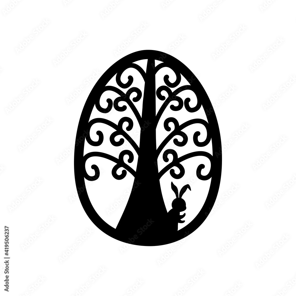 Easter eggs Hand drawn decorative elements in vector for coloring book. Black and white Easter eggs Hand drawn decorative elements in vector for coloring book. Black and white