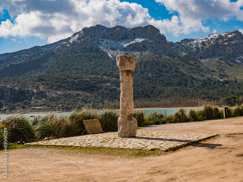 Mirador des Gorg Blau, near the Embassament de Cúber, Reservoir in the Serra de Tramuntana mountain range near Mallorca's highest peak. photo