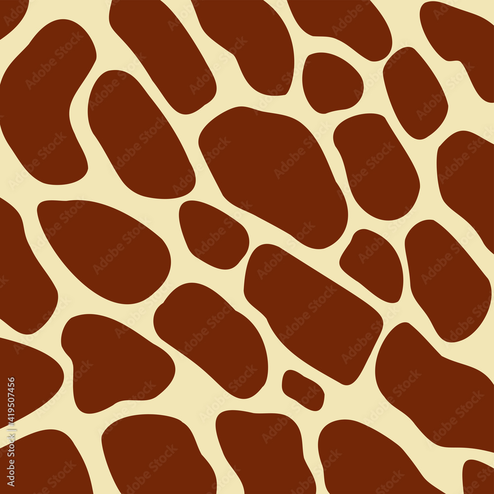 Giraffe brown pattern, animal skin, abstract geometrical background, print fabric. Amazing hand drawn vector illustration. Poster, banner, web mobile interface template. Giraffe brown pattern, animal skin, abstract geometrical background, print fabric. Amazing hand drawn vector illustration. Poster, banner, web mobile interface template.