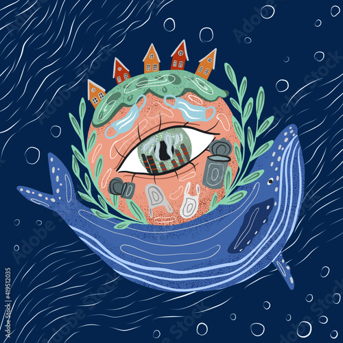Save the Planet Vector Illustration